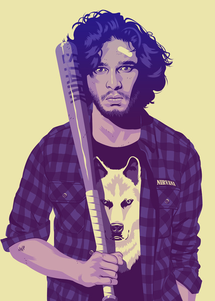 80s/90s Style Game of Thrones Characters