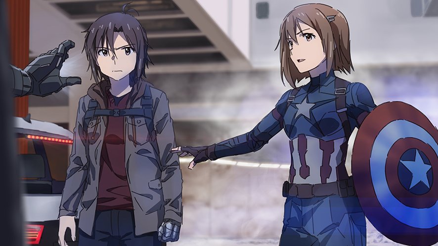 Cenapop · Capitão América: Guerra Civil ganha versão anime com mulheres