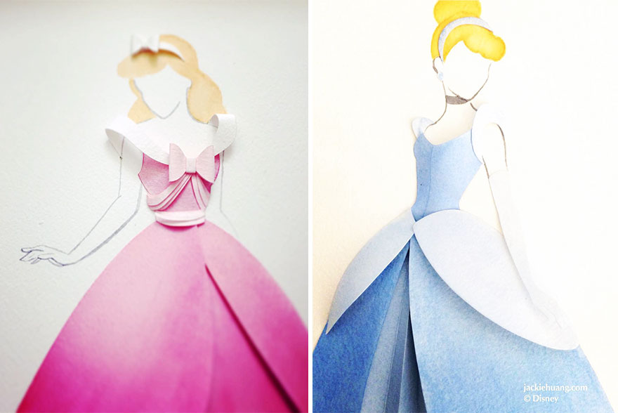 Disney Art Made from Layers of Paper