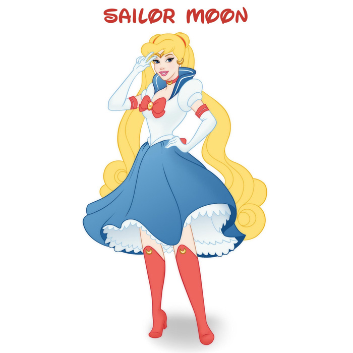 Disney Sailor Moon Fan Art