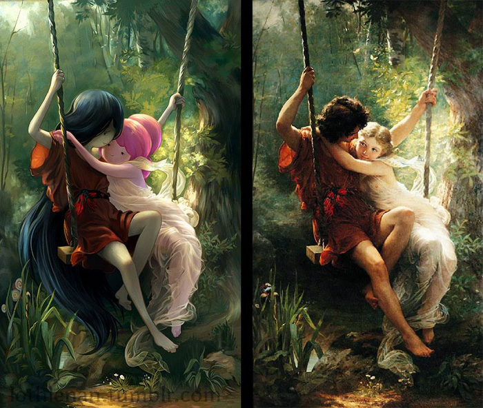 Classic Paintings Reimagined for Geek Fandoms