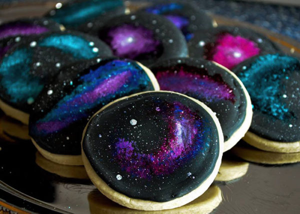 Space Wedding Cake Cupcakes & Cookies 