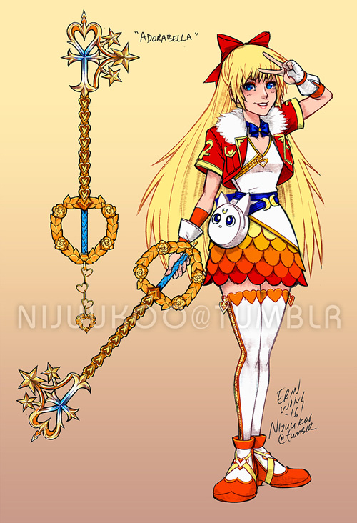 Kingdom Hearts Sailor Moon Fan Art