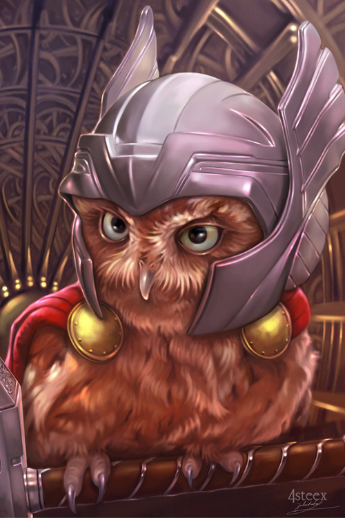 Avengers as Owls Fan Art