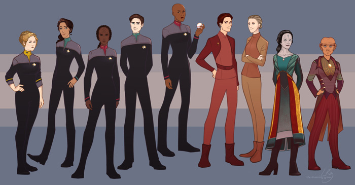 Star Trek: Deep Space Nine Genderswap Fan Art
