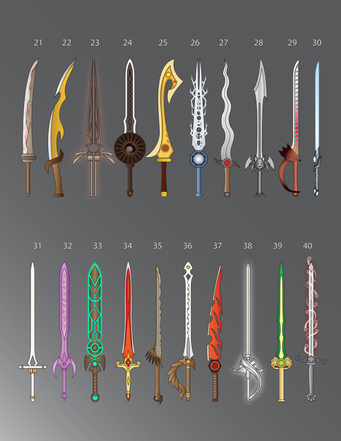 100 Fantasy Swords