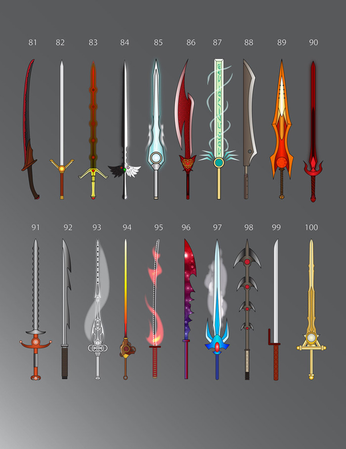 100 Fantasy Swords