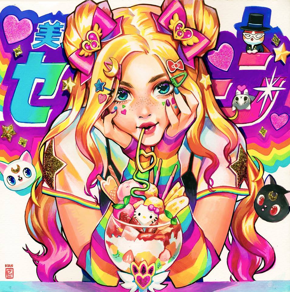 90s Candy Cuties Sailor Scouts Fan Art