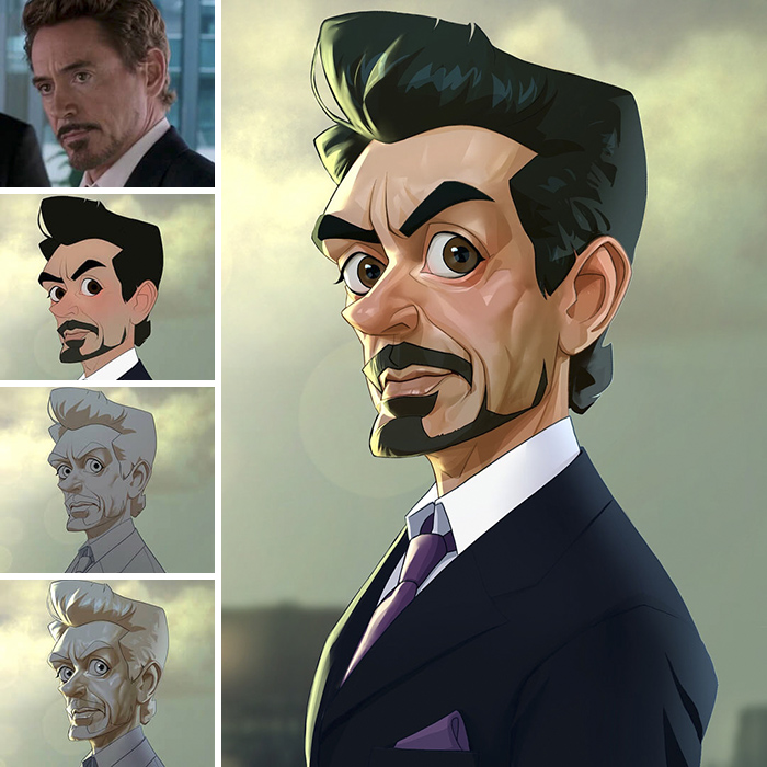 Marvel Character Caricatures