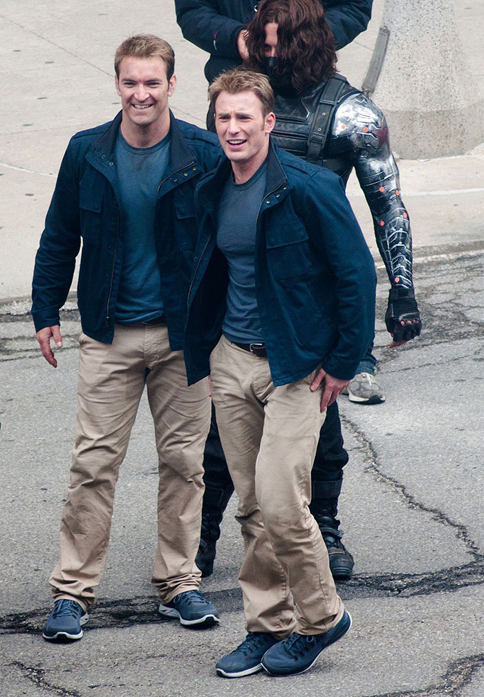 Avengers With Their Stunt Doubles