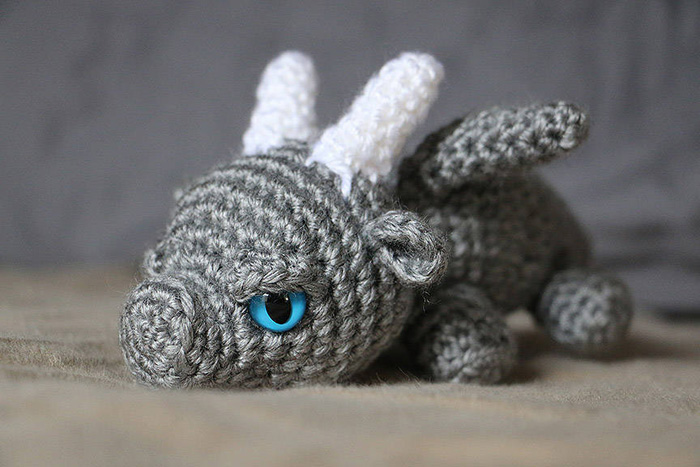 Crocheted Baby Dragons