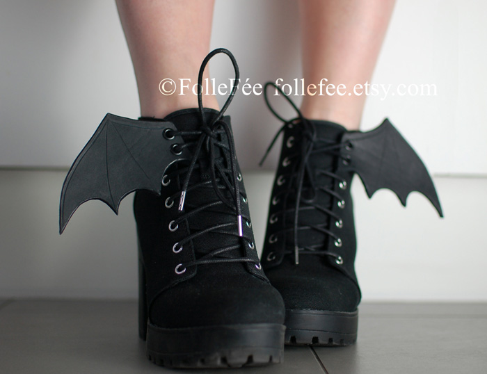 Bat Wings Shoe Accessory
