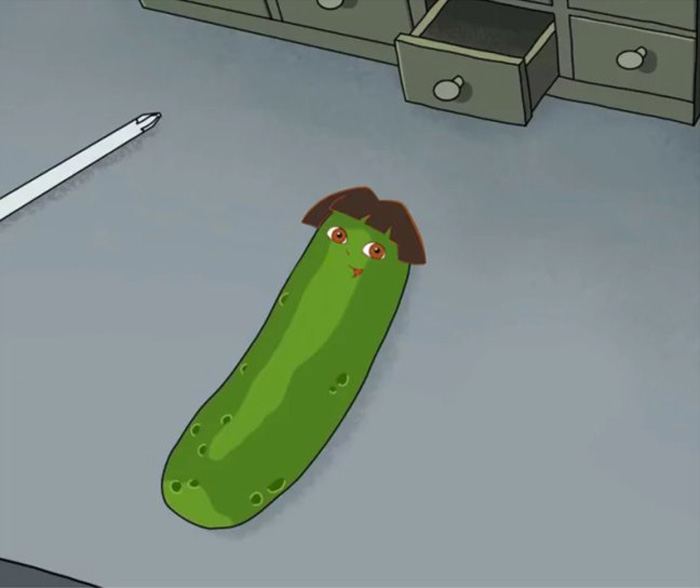 Iconic Cartoon Characters Reimagined as Pickles