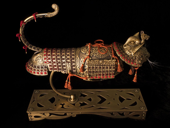 Celtic Samurai Cat Armor