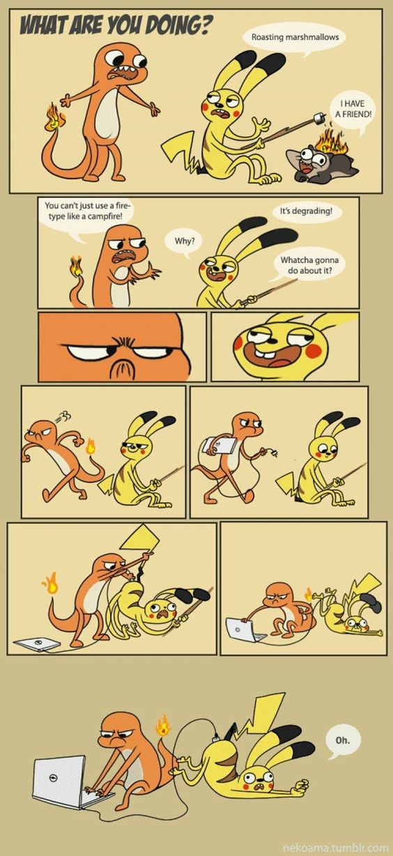 Charmander & Pikachu Comic