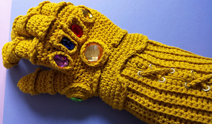 Crocheted Infinity Gauntlet
