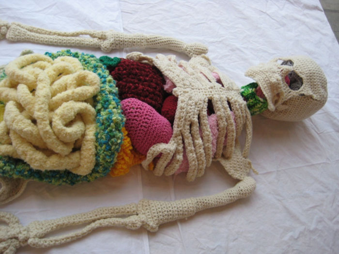 Life-Size Crochet Skeleton