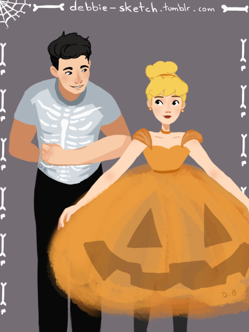 Disney Characters Dressed for Halloween