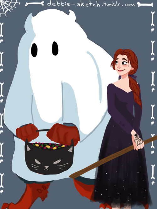 Disney Characters Dressed for Halloween