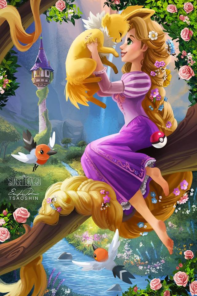 Disney Princess and Eeveelutions Fan Art