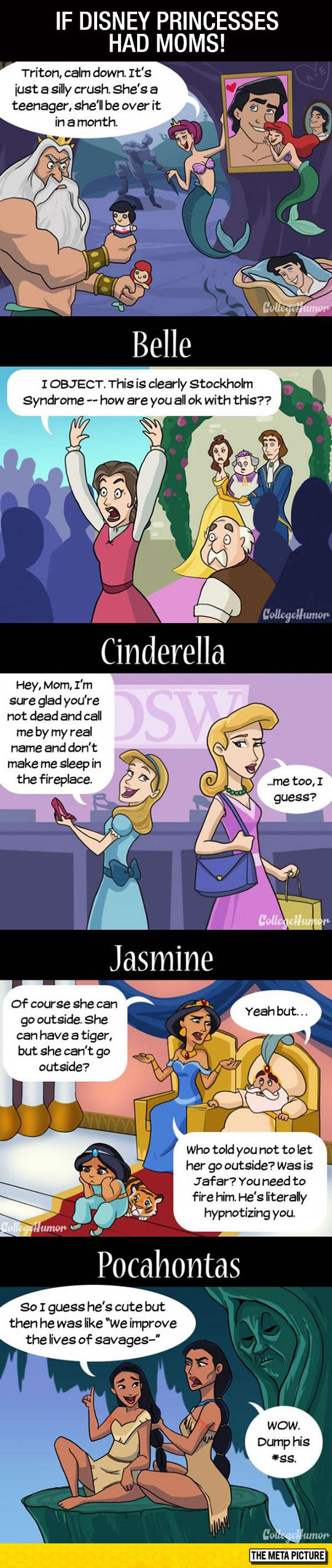If Disney Princesses Had Moms