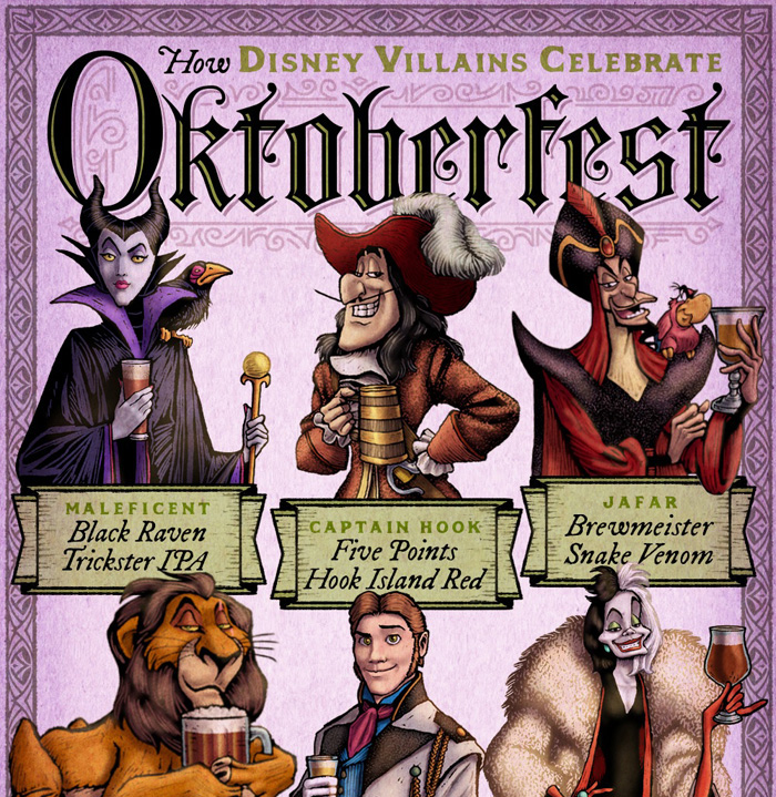 How Disney Villains Celebrate Oktoberfest