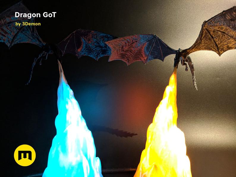 Game of Thrones Dragon Lamps
