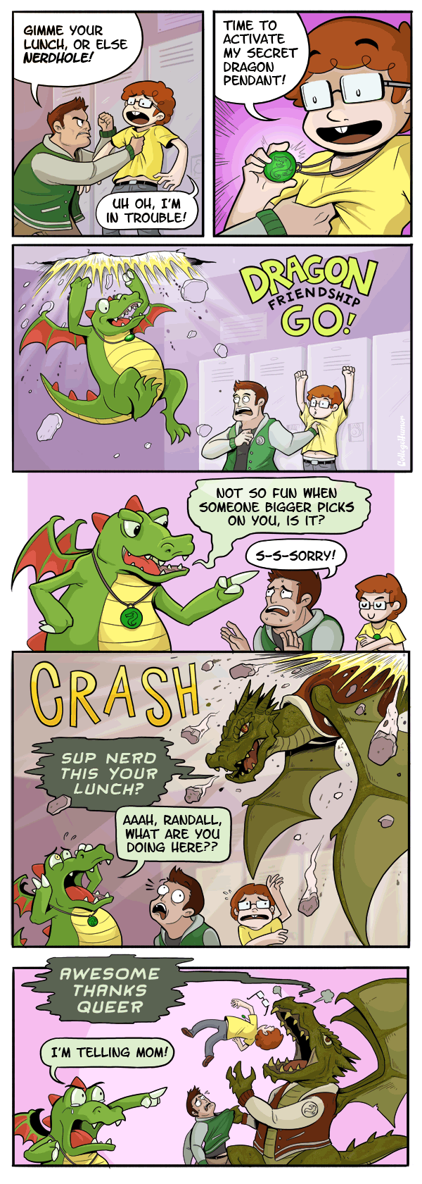 Dragon vs Bully Comic