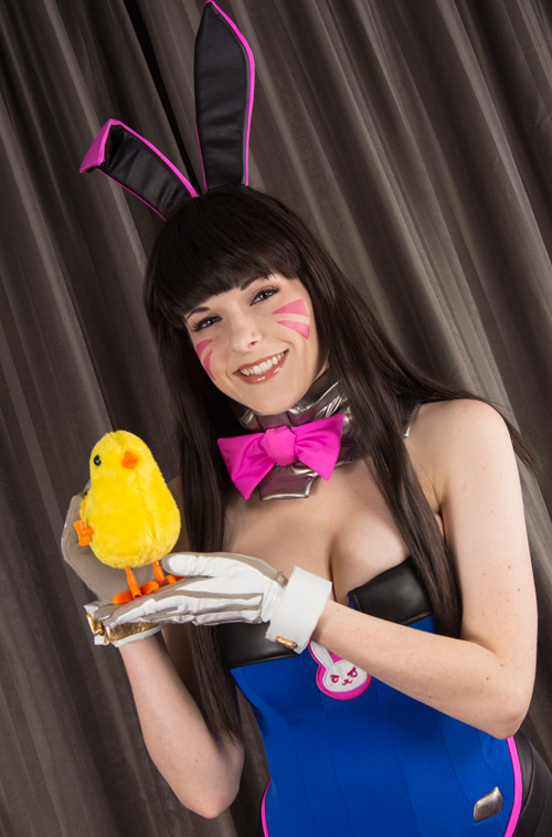 Easter Bunny DVa from Overwatch Cosplay
