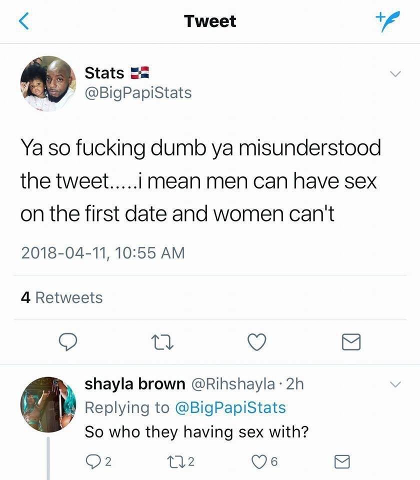 Guy Thinks Only Men Can Have Sex on the First Date