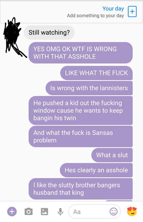 First Time Watching Game of Thrones Texts