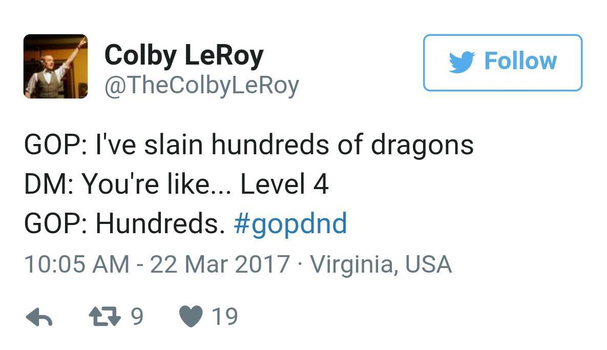 The Grand Old Party Plays Dungeons & Dragons #GOPDnD