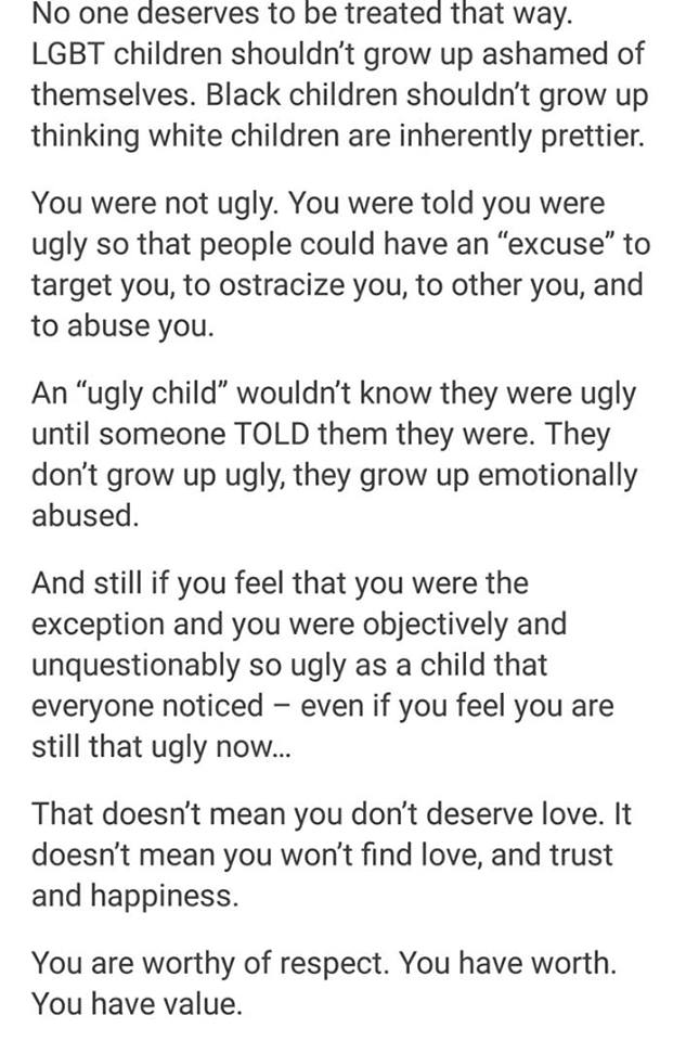 Stories About Growing Up Ugly
