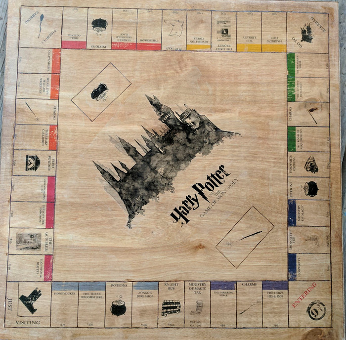 Handmade Harry Potter Monopoly