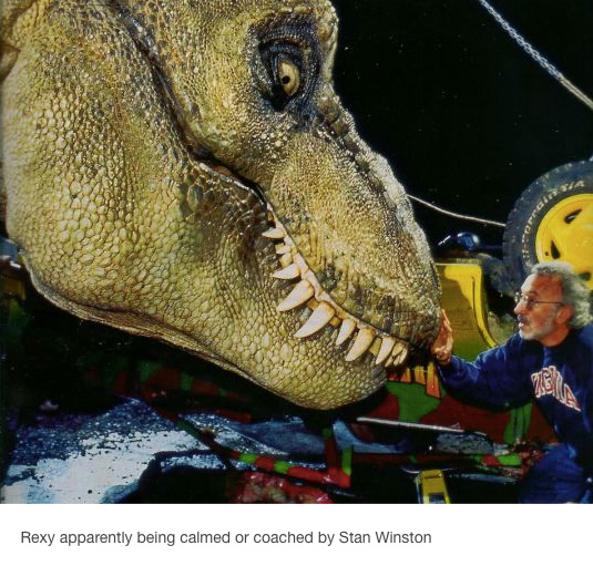 Jurassic  Park Dinosaurs Being Treated Like Actors