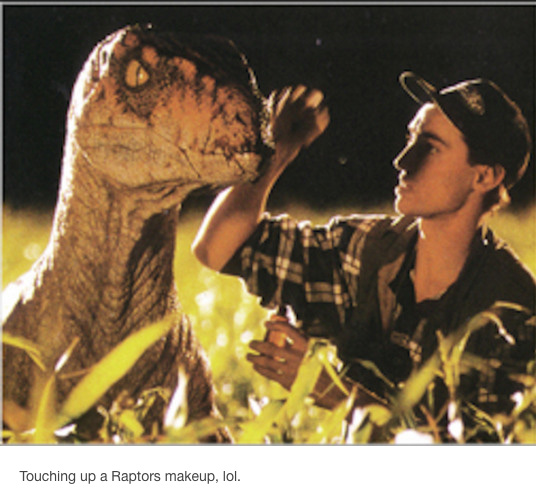 Jurassic  Park Dinosaurs Being Treated Like Actors