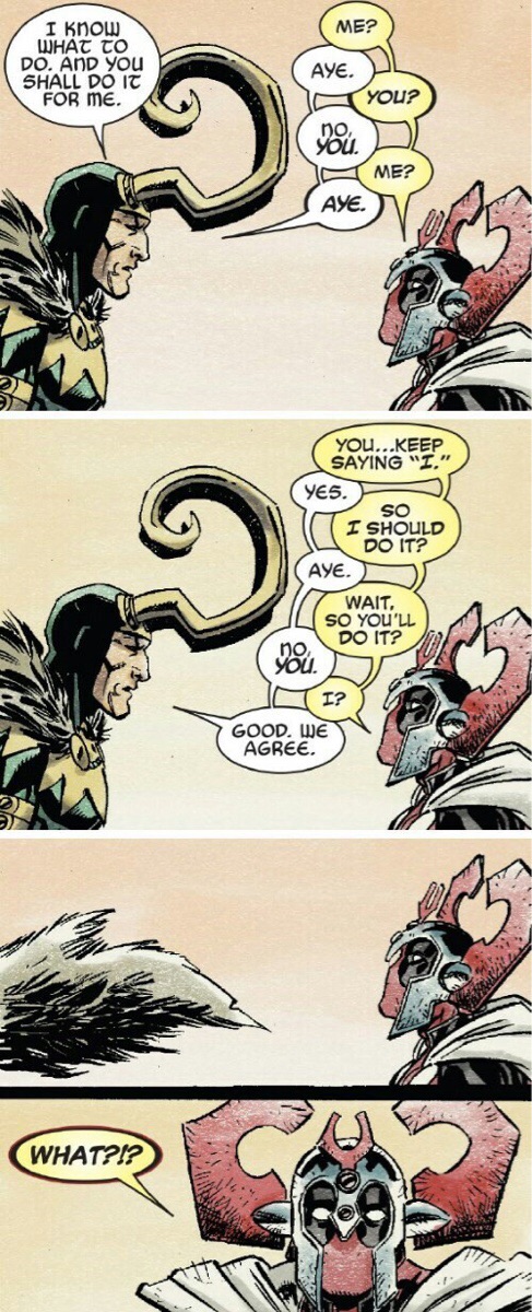 Loki and Deadpool Comic