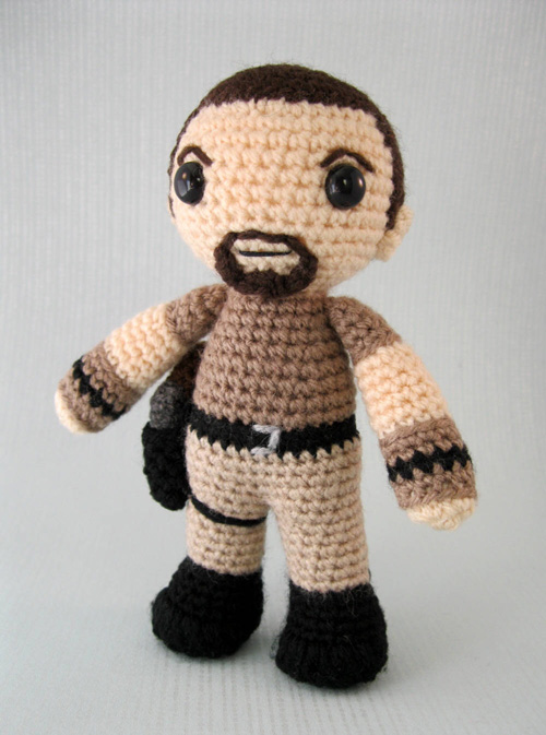 Crocheted Mal and Jayne from Firefly