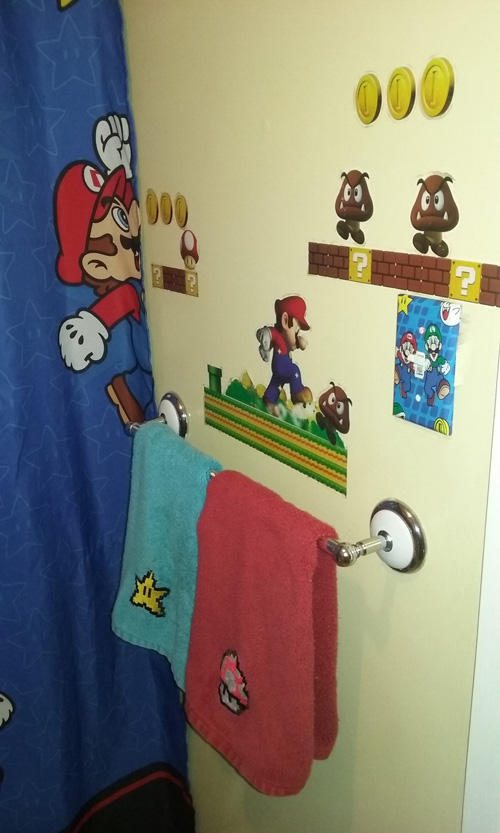 Mario Themed Bathroom