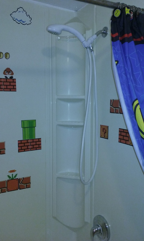 Mario Themed Bathroom