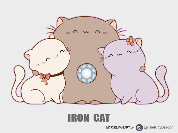 Marvel Characters as Little Kitties