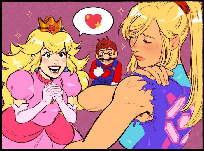 Samus & Princess Peach Comic