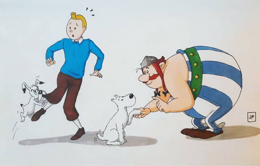 Cartoon Characters Swap Pets