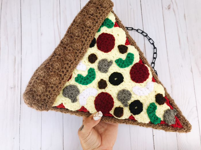 Crochet Pizza Purse