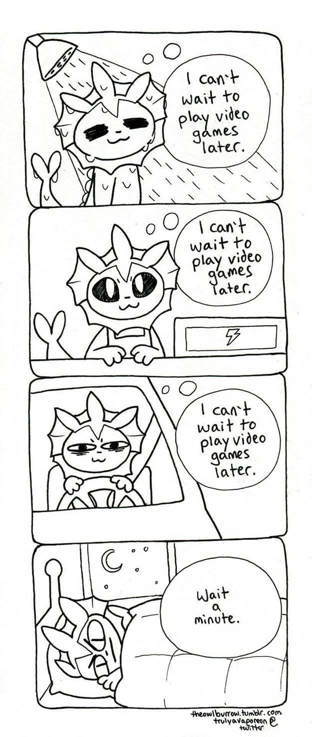 Play Video Games Later Comic