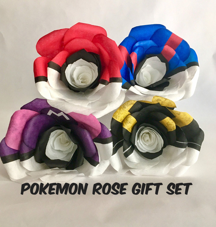 Pokemon Pokeball Roses