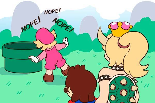 Princess Peach Transformation Comic