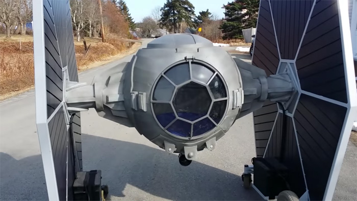 Driveable Homemade Star Wars Tie Fighter