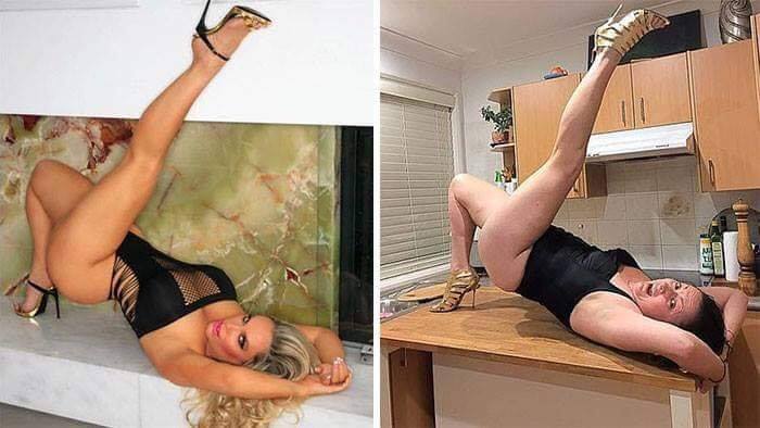 Hilarious Recreations of Celebrity & Model Instagram Photos 