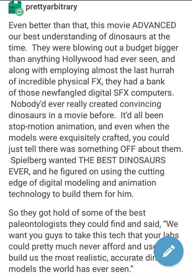 Jurassic Park Special Effects Appreciation Post